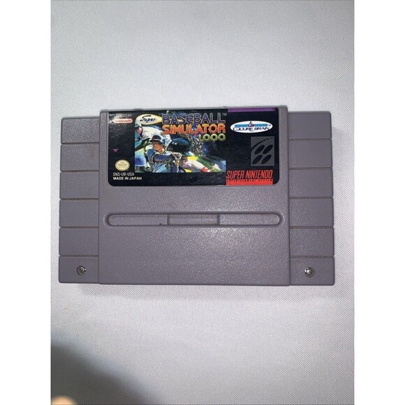 Baseball Simulator 1000 SNES CIB Complete In Box Super Nintendo - Picture 1 of 8